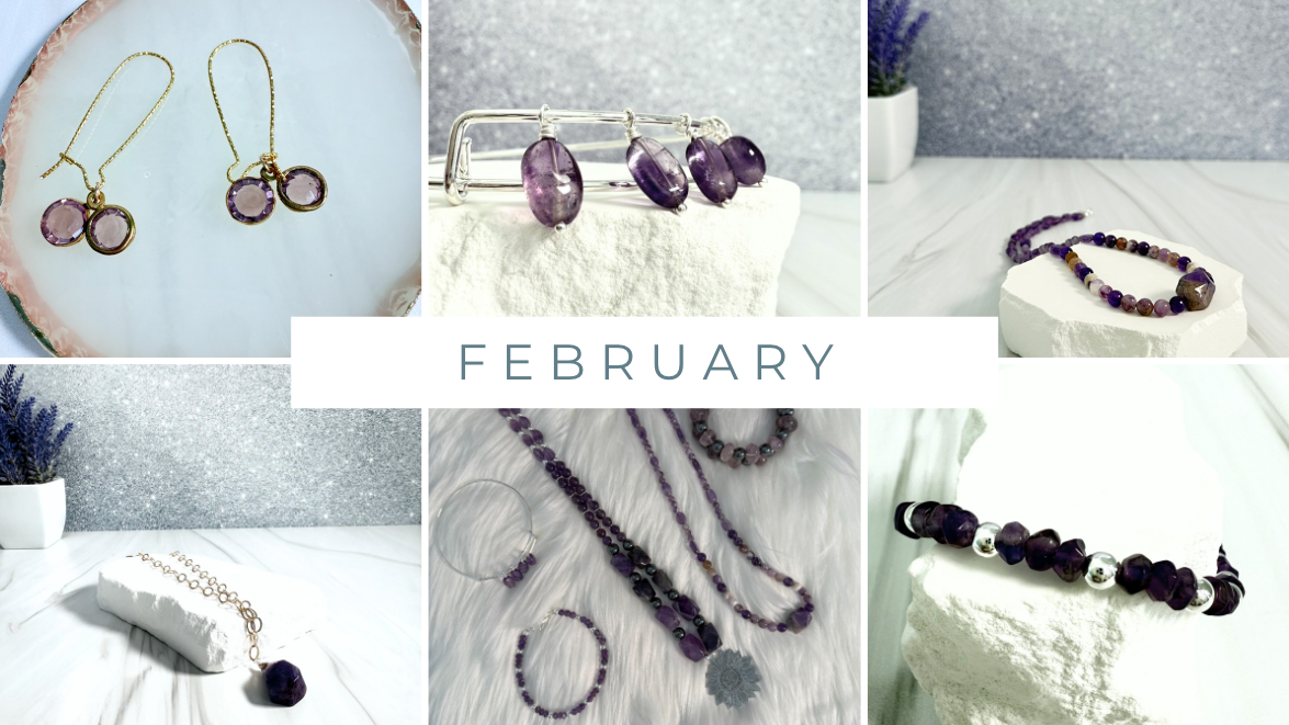 Our February Collection of Amethyst Birthstone Jewelry